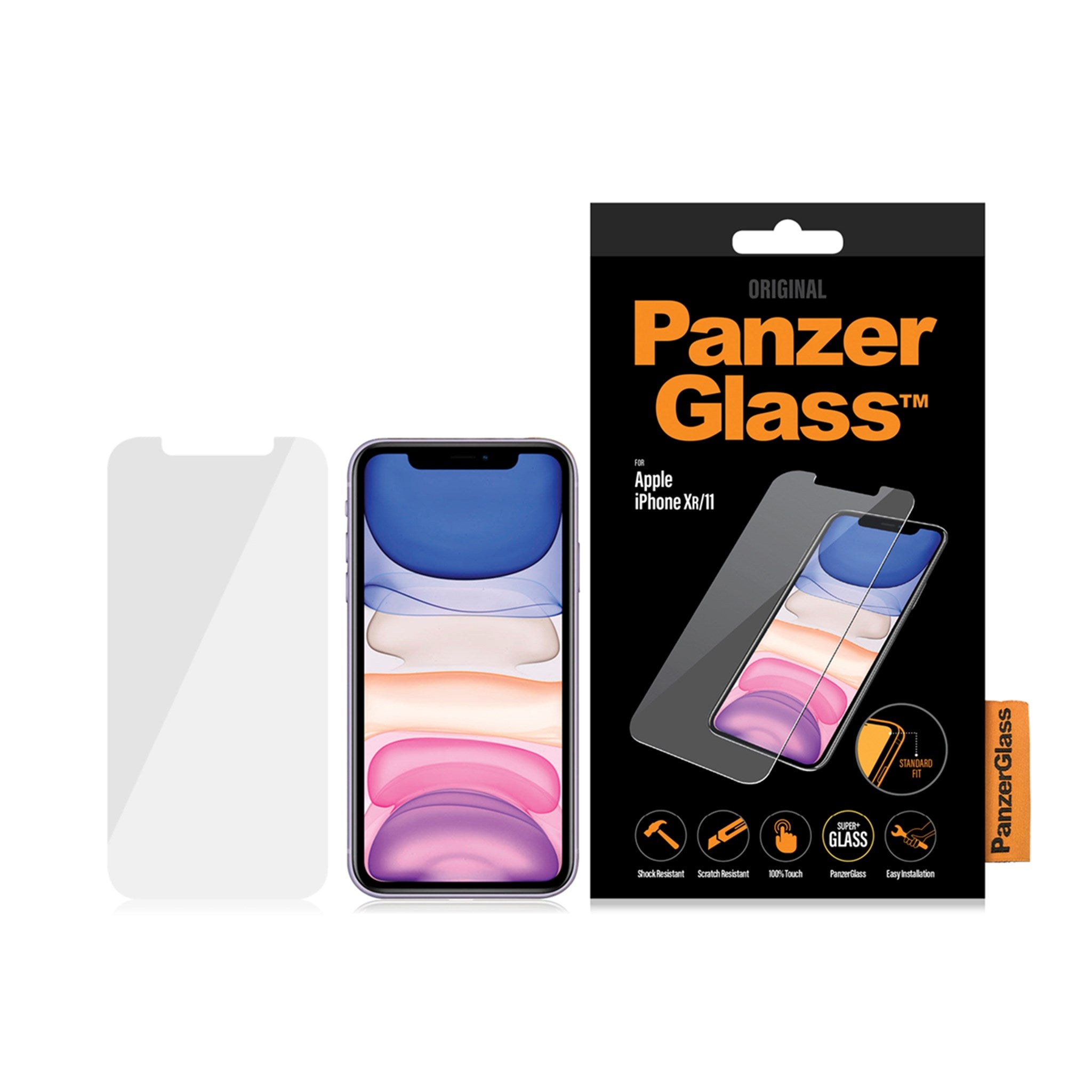 PanzerGlass® Displayschutzglas iPhone 11 | XR | Standard Fit